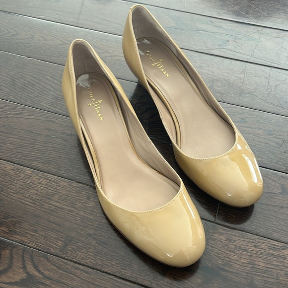 Cole Haan Nike Air Talia Beige Wedge 6.5/7 - Picture 10 of 10